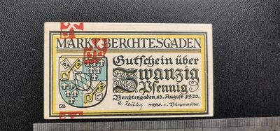 综合藏品场.喜欢出价就得！无套路无托.诚信惠友交友！自动快拍. 德国纸钞一枚.直径9*5厘米品相9品