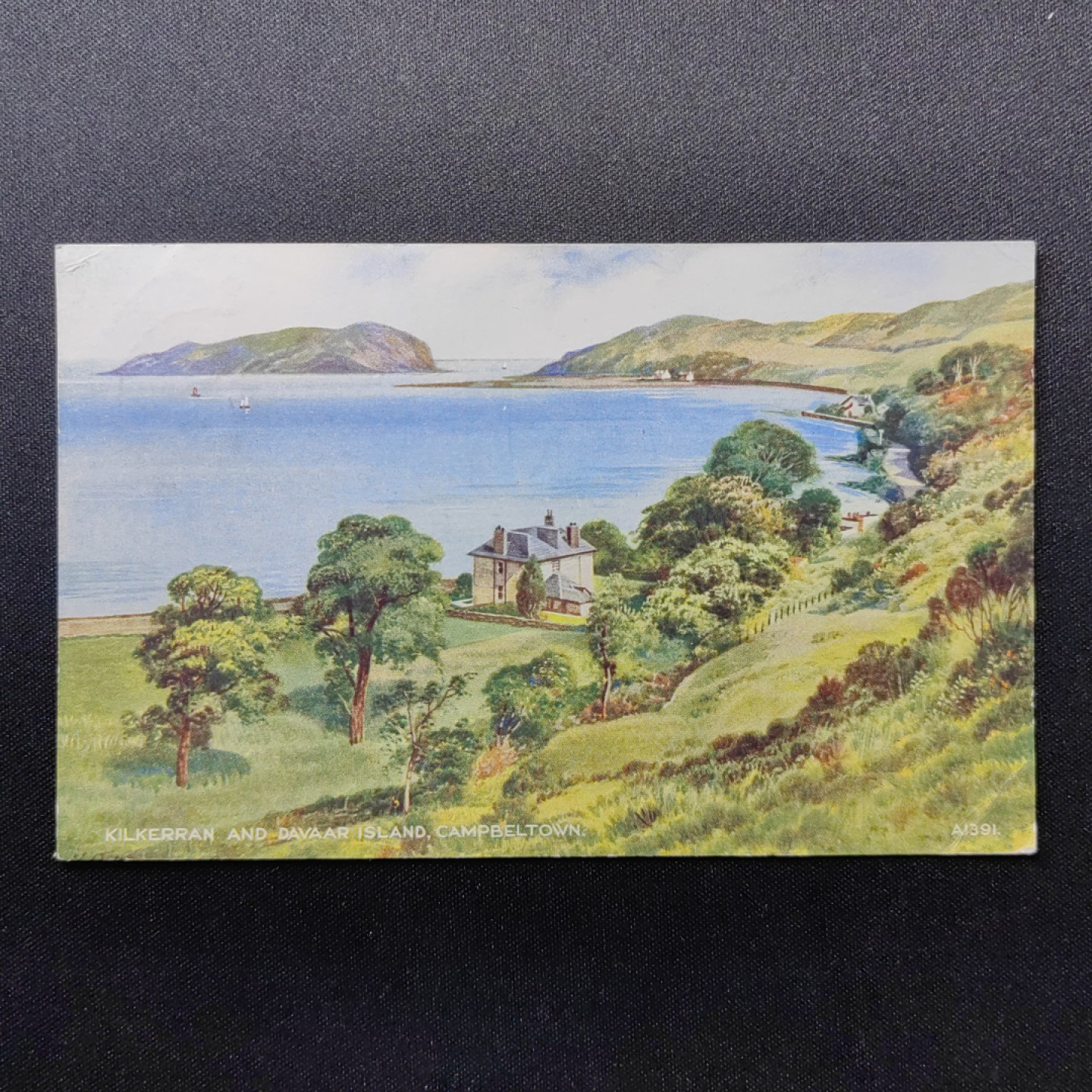 油画风格新专场 湖中的房子