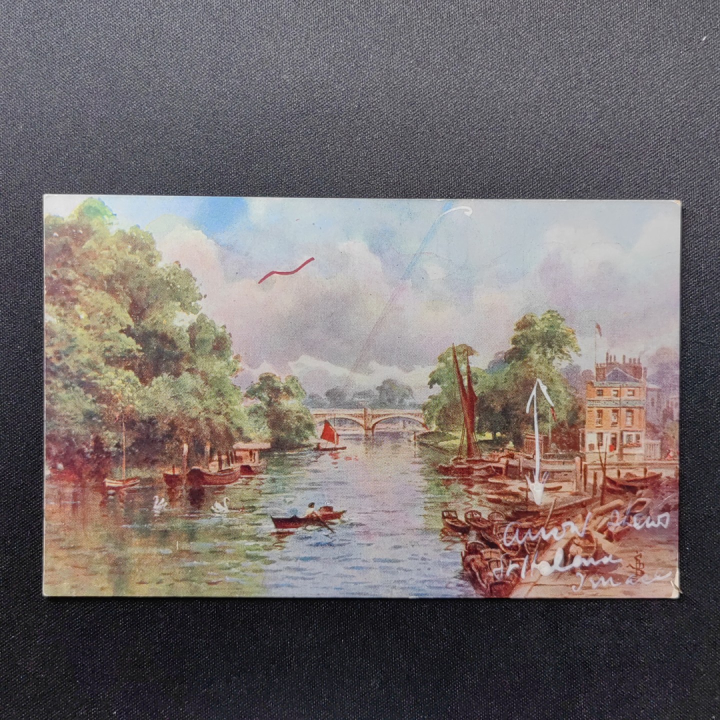 油画风格新专场 江上的景色