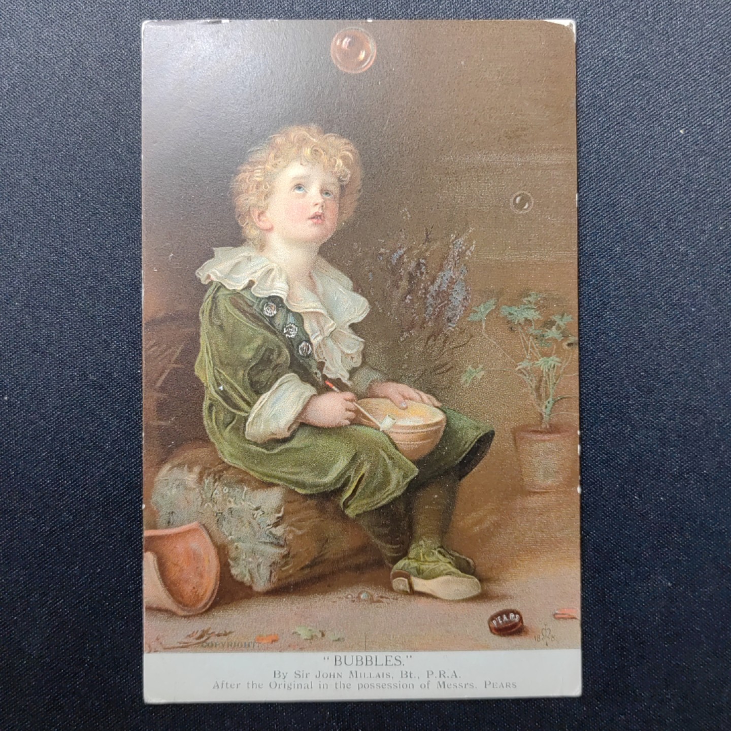 油画风格新专场 吹泡泡的男孩