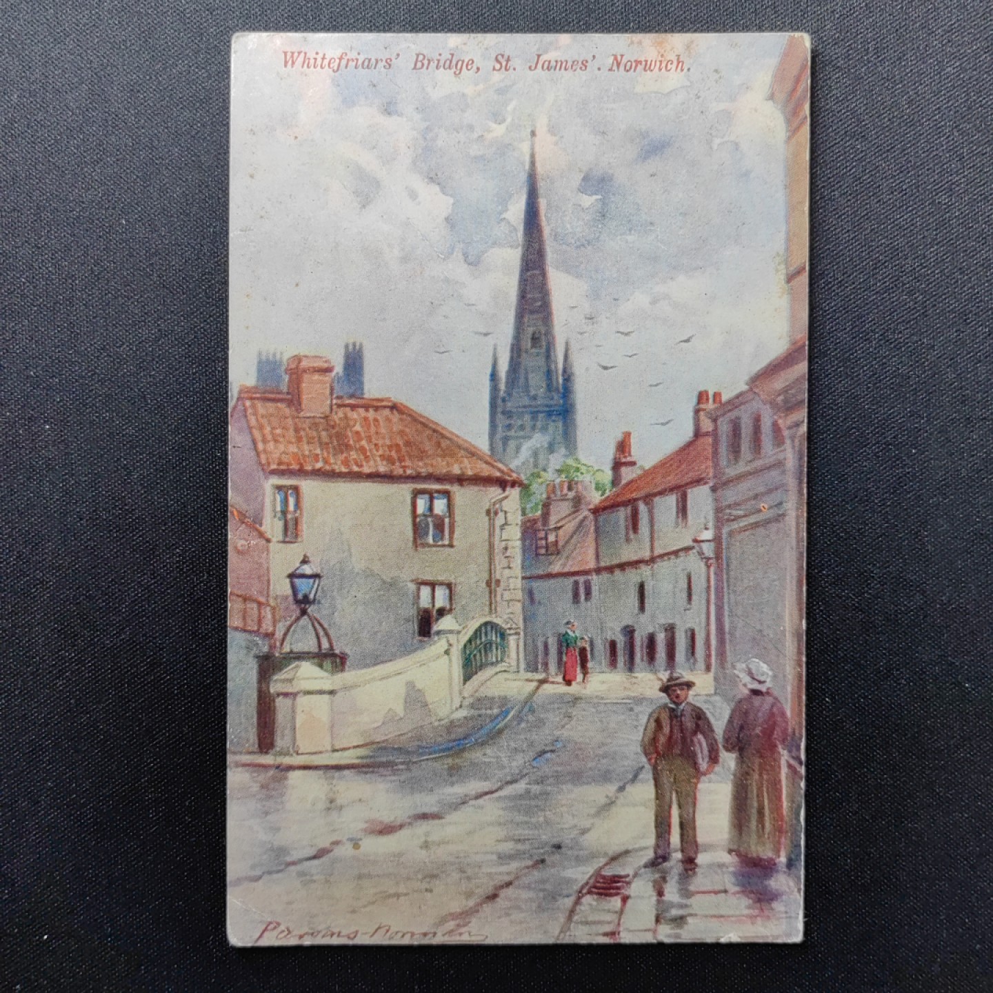 油画风格新专场 在教堂的外边