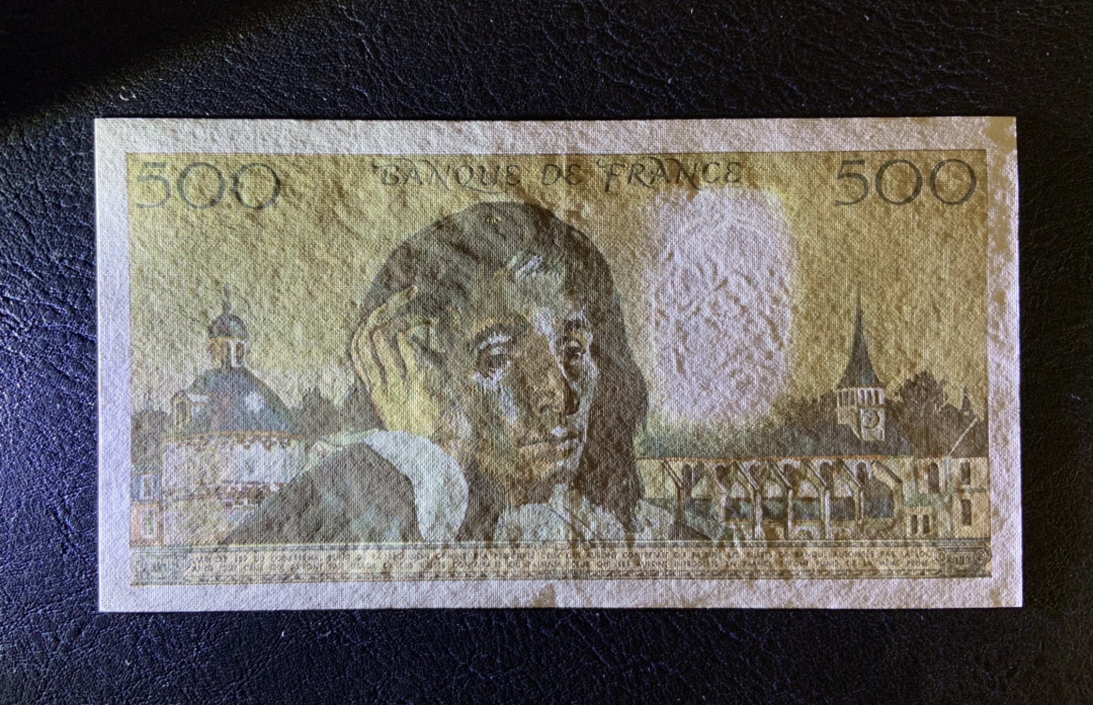 收藏联盟Quantum Auction 第182期拍卖 法国1983年500法郎 品相AU 无针孔 物理学家帕斯卡