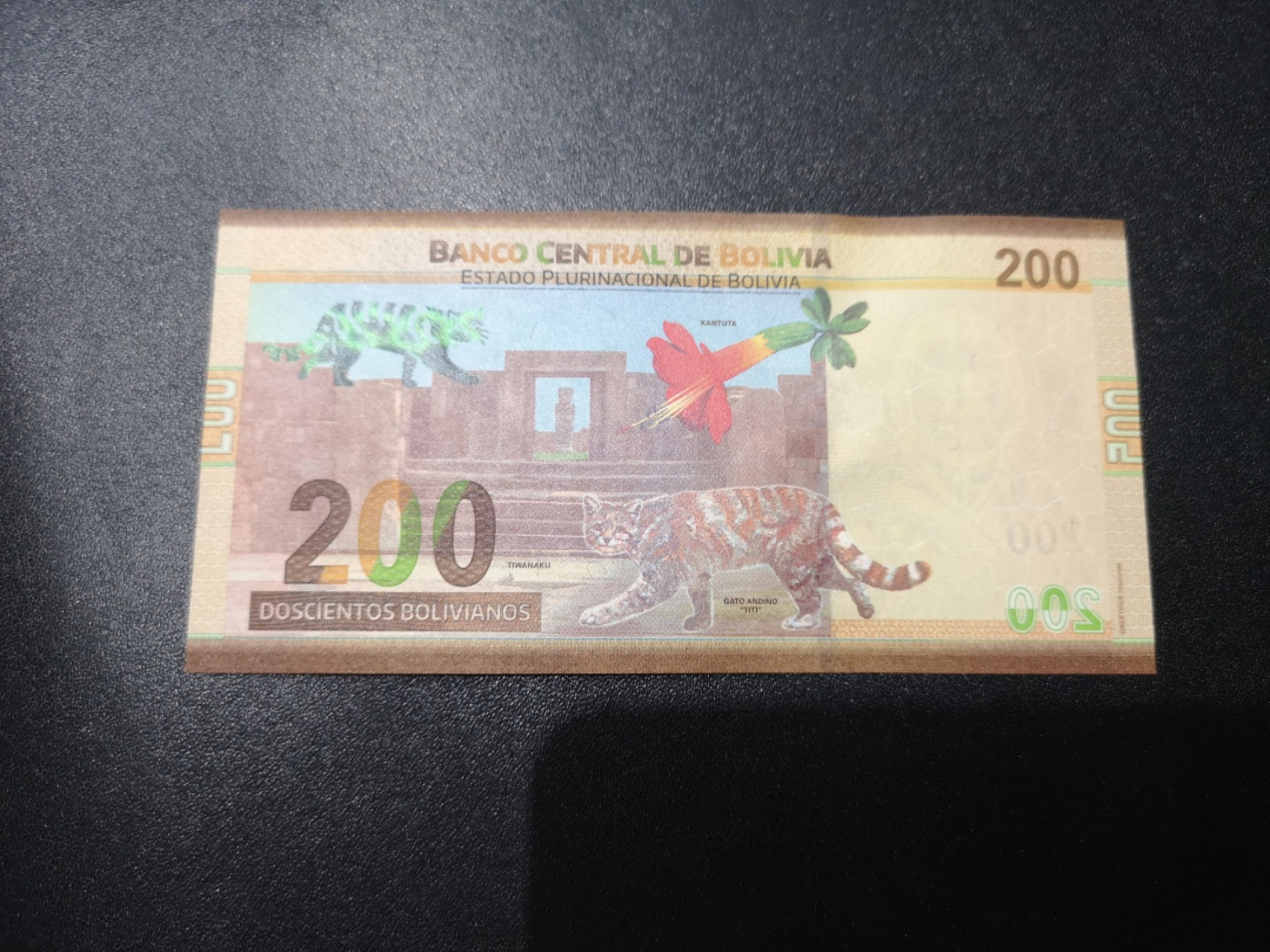 《外钞收藏家》第一百九十三期 玻利维亚2018年200 unc