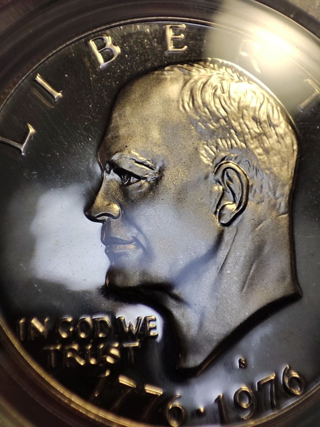 gush小明220805 1976美国二百周年纪念币 精制镜面，非银