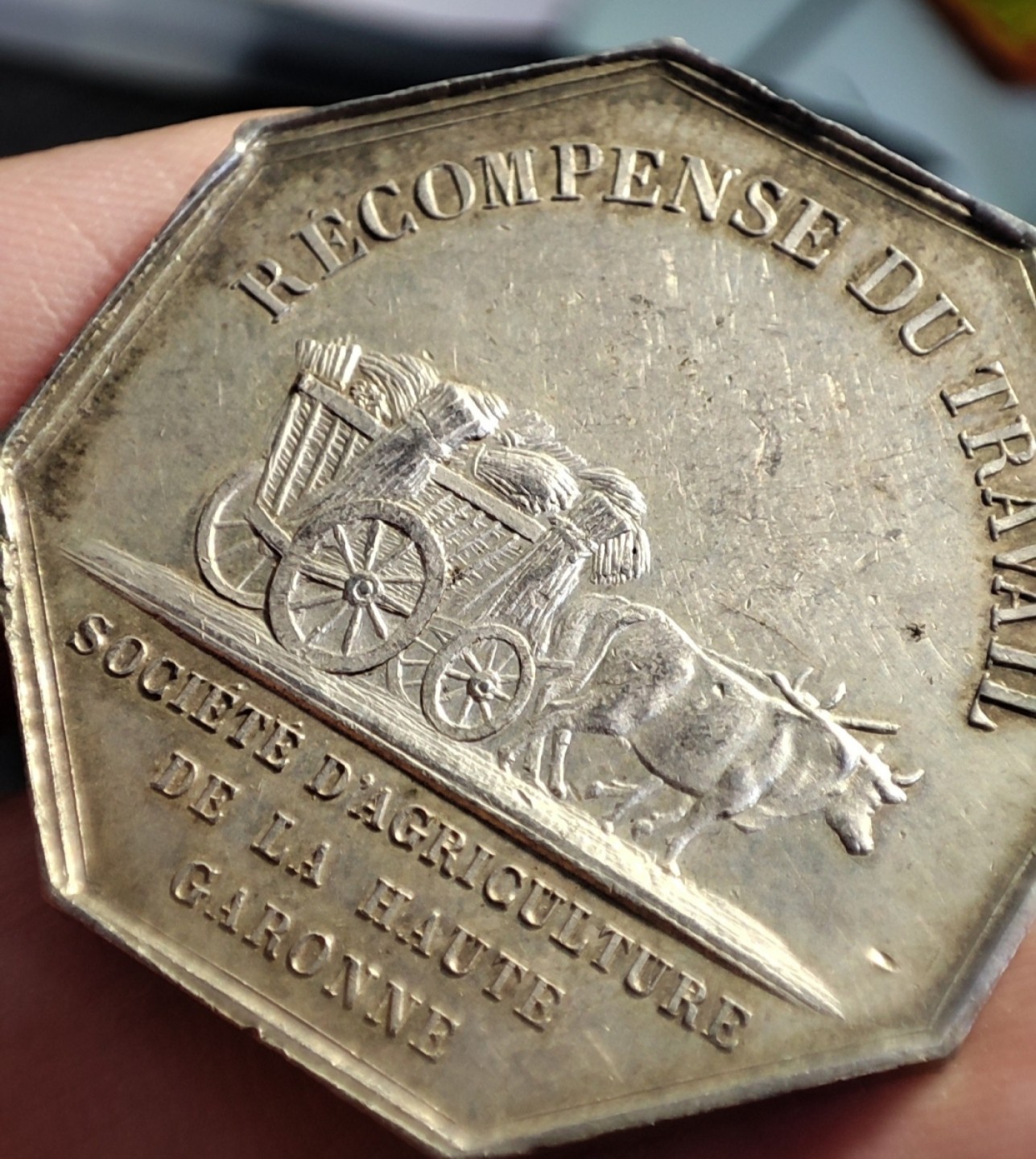 gush小明220805 法国农业之父八角银章很厚实