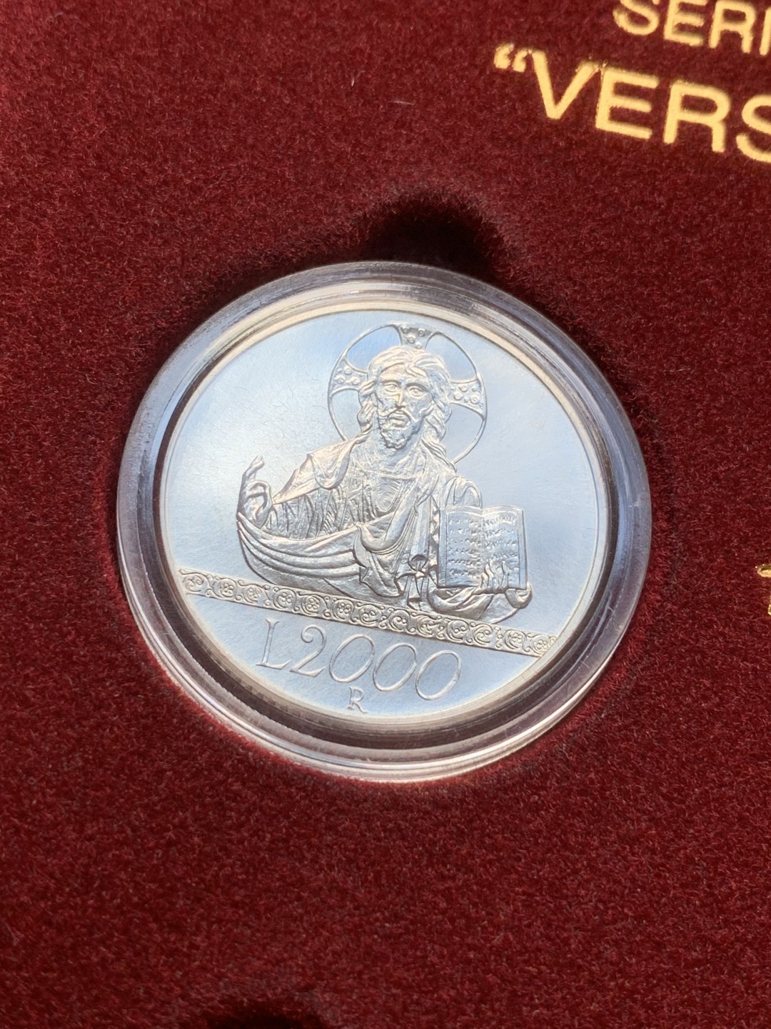 《竞宝斋》第82场-本周日，周一，周四3场拍卖（全场不限金额包邮） 盒证书 意大利1998-2000年 千禧年六枚装 2000/5000/10000里拉 银币 完美品