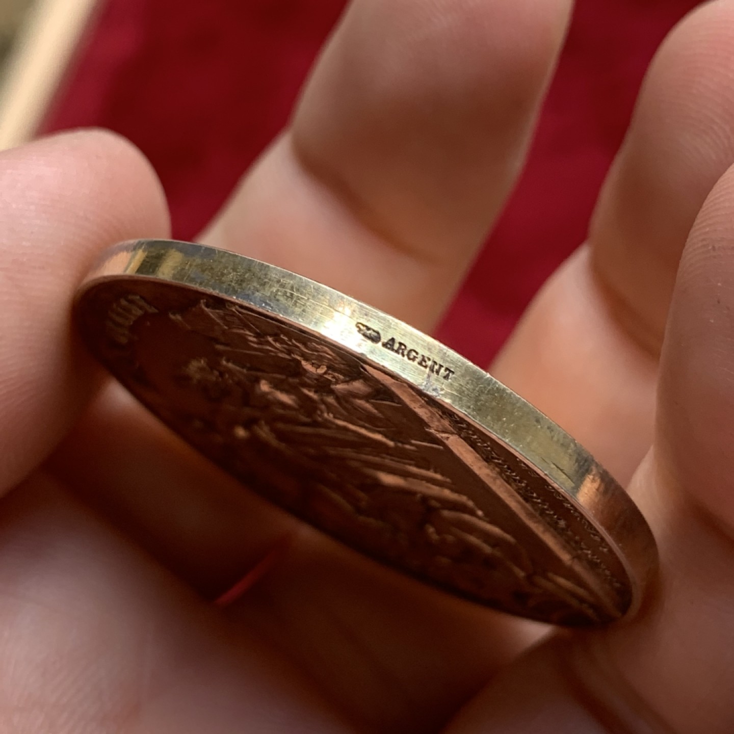 《竞宝斋》第82场-本周日，周一，周四3场拍卖（全场不限金额包邮） 法国 1892年 农业部农业女神 镀金银章