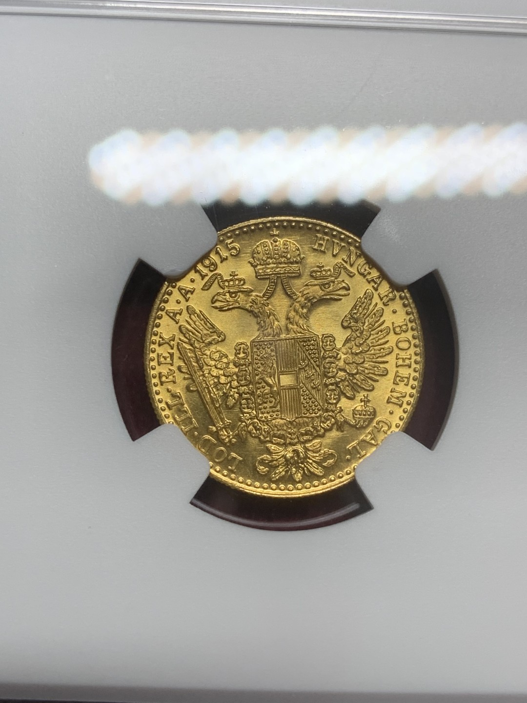 《竞宝斋》第82场-本周日，周一，周四3场拍卖（全场不限金额包邮） NGC-MS67 奥地利 1915年 佛朗茨约瑟夫一世 杜卡特金币 非常漂亮