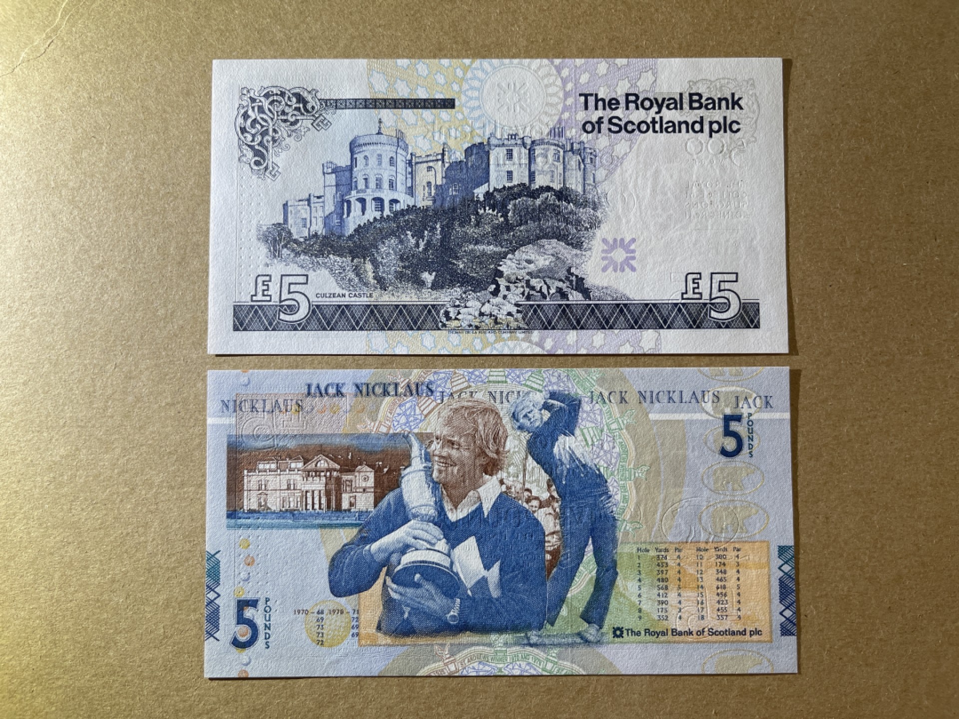 《张总收藏》67期——外币精品 苏格兰5镑2张 UNC 2005年2个版本纪念钞 皇家银行