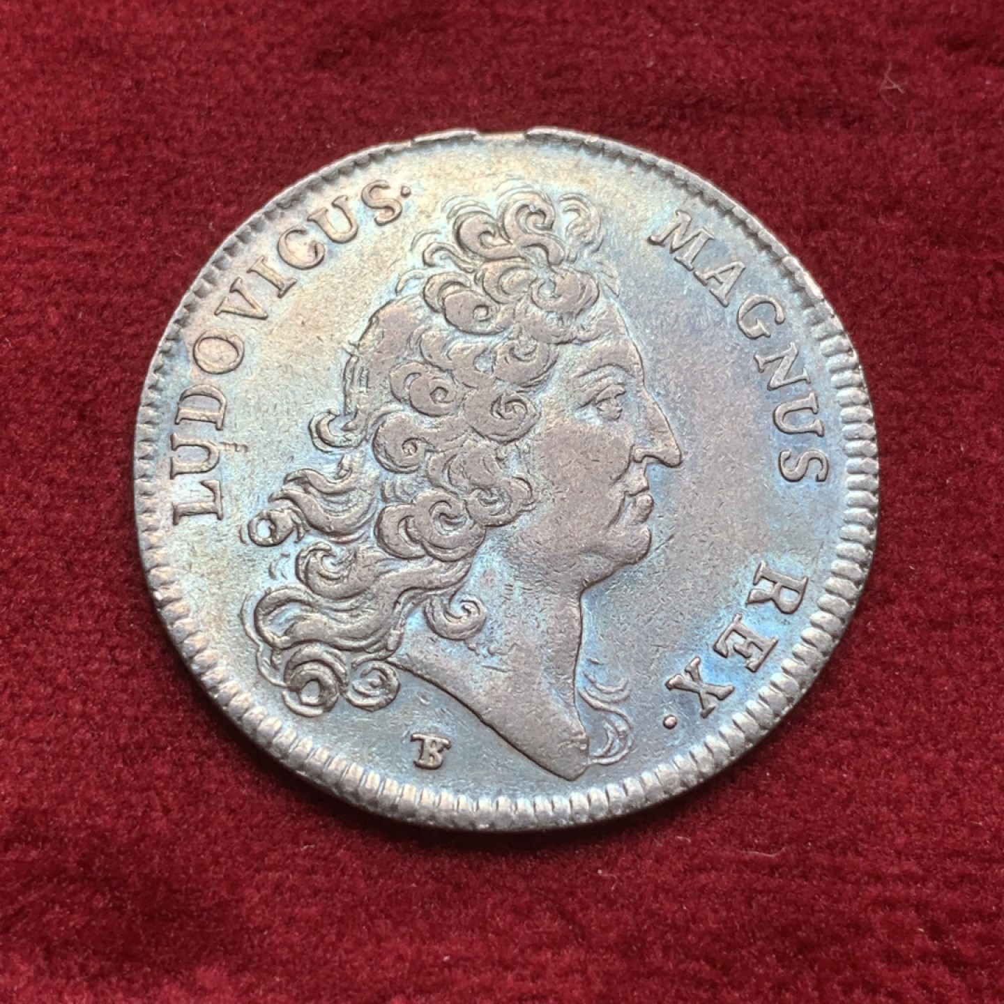 《竞宝斋》第82场-本周日，周一，周四3场拍卖（全场不限金额包邮） 法国 1711年 路易十四太阳王 JETON银质代币 原铸 五彩品