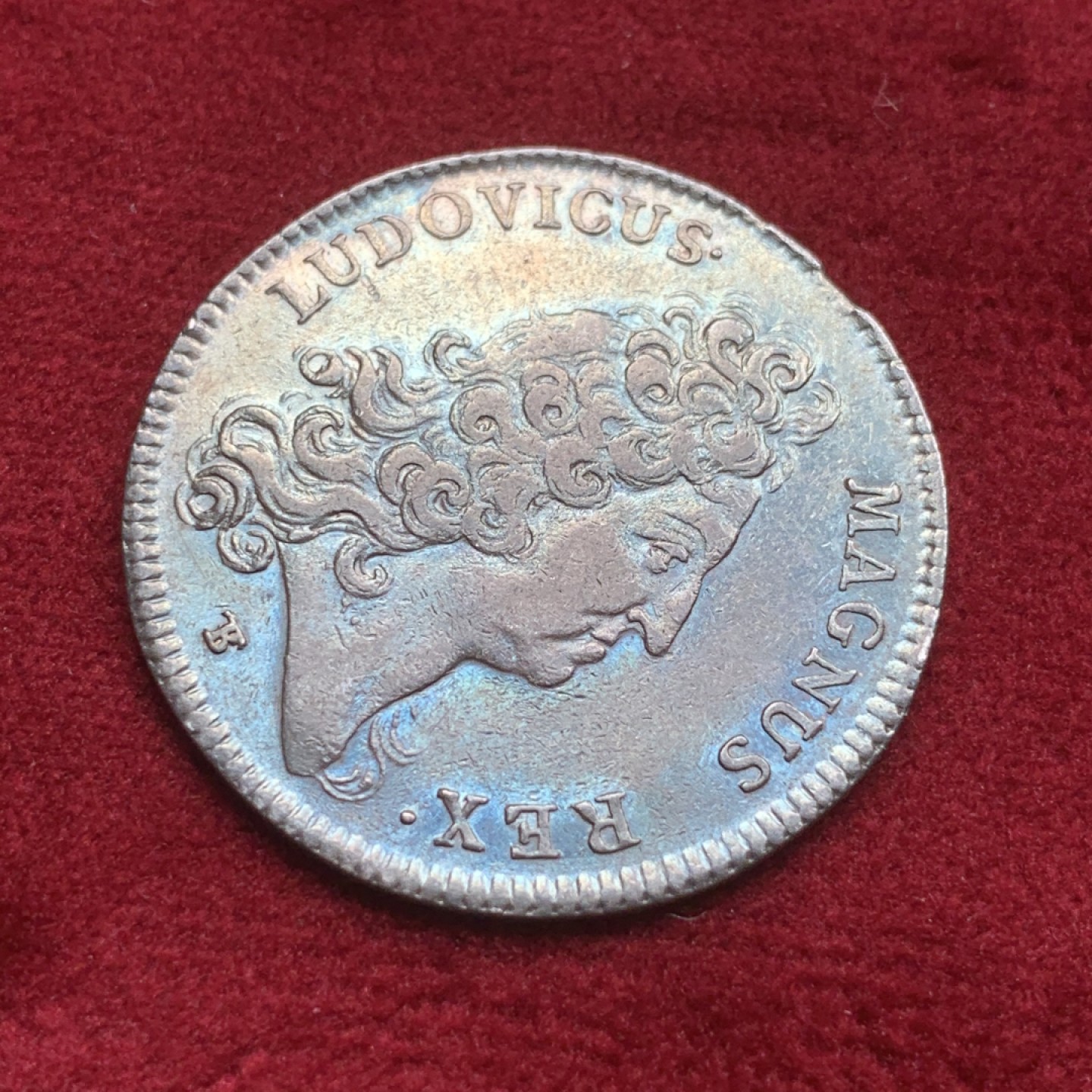 《竞宝斋》第82场-本周日，周一，周四3场拍卖（全场不限金额包邮） 法国 1711年 路易十四太阳王 JETON银质代币 原铸 五彩品