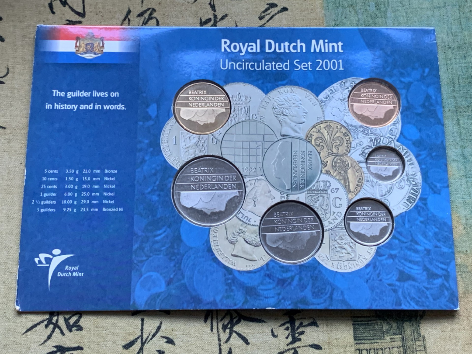 《竞宝斋》第82场-本周日，周一，周四3场拍卖（全场不限金额包邮） 卡装 荷兰2001年 六枚装 套币 欧元前最后一套