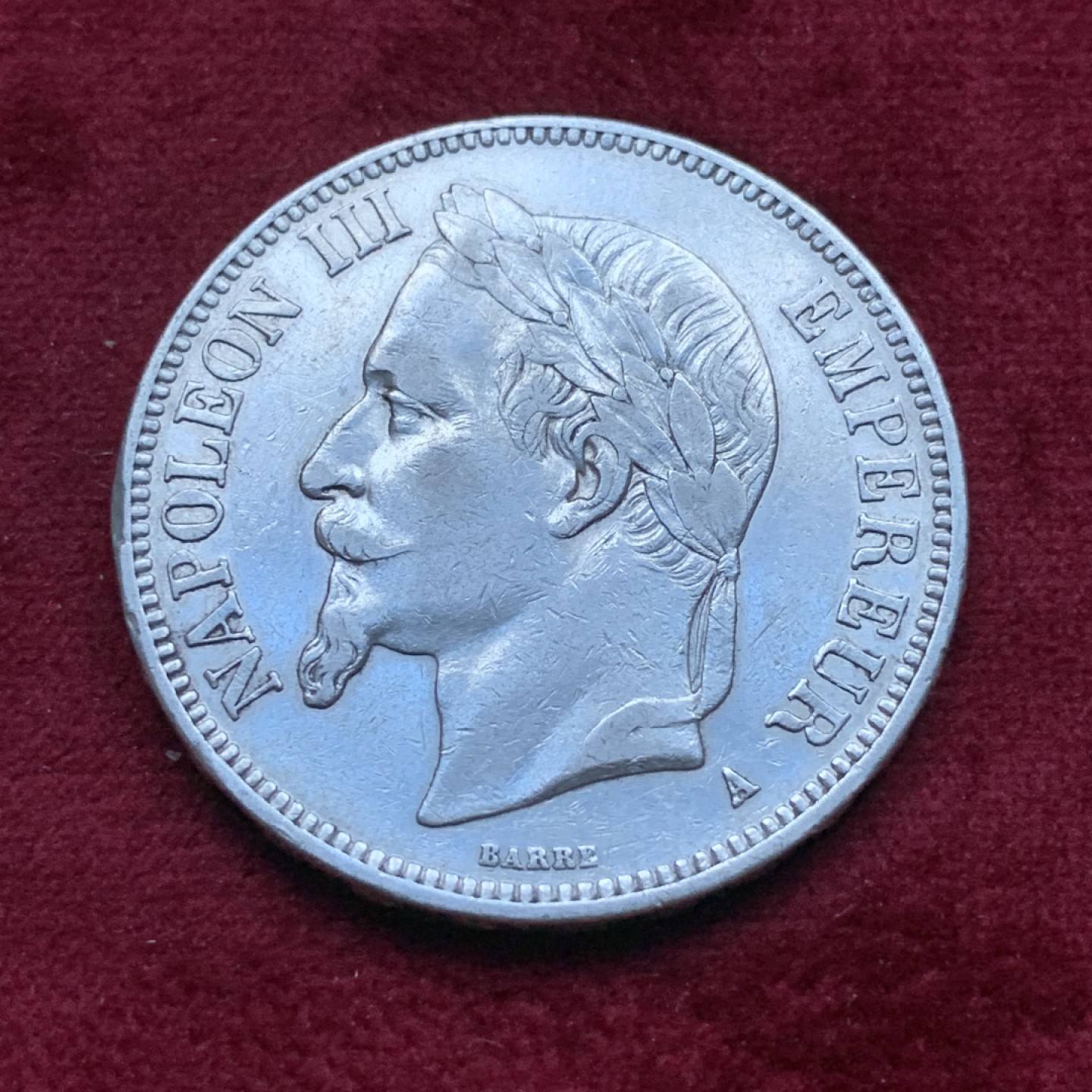 《竞宝斋》第82场-本周日，周一，周四3场拍卖（全场不限金额包邮） 法国 1869年拿破仑三世 5法郎 大银币 好品