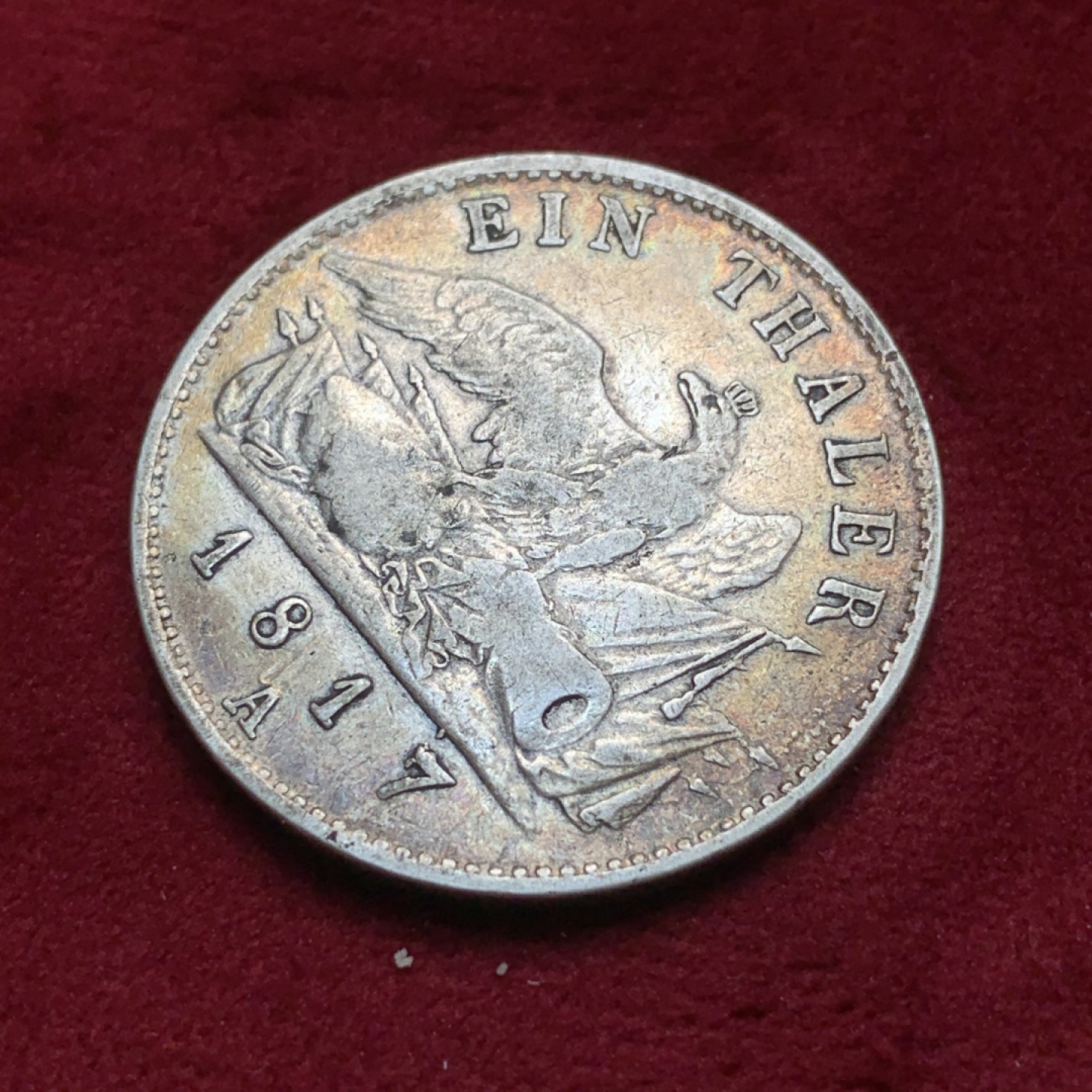 《竞宝斋》第82场-本周日，周一，周四3场拍卖（全场不限金额包邮） 德国普鲁士 威廉三世军装 1817年 1泰勒 经典老包浆 非常舒服