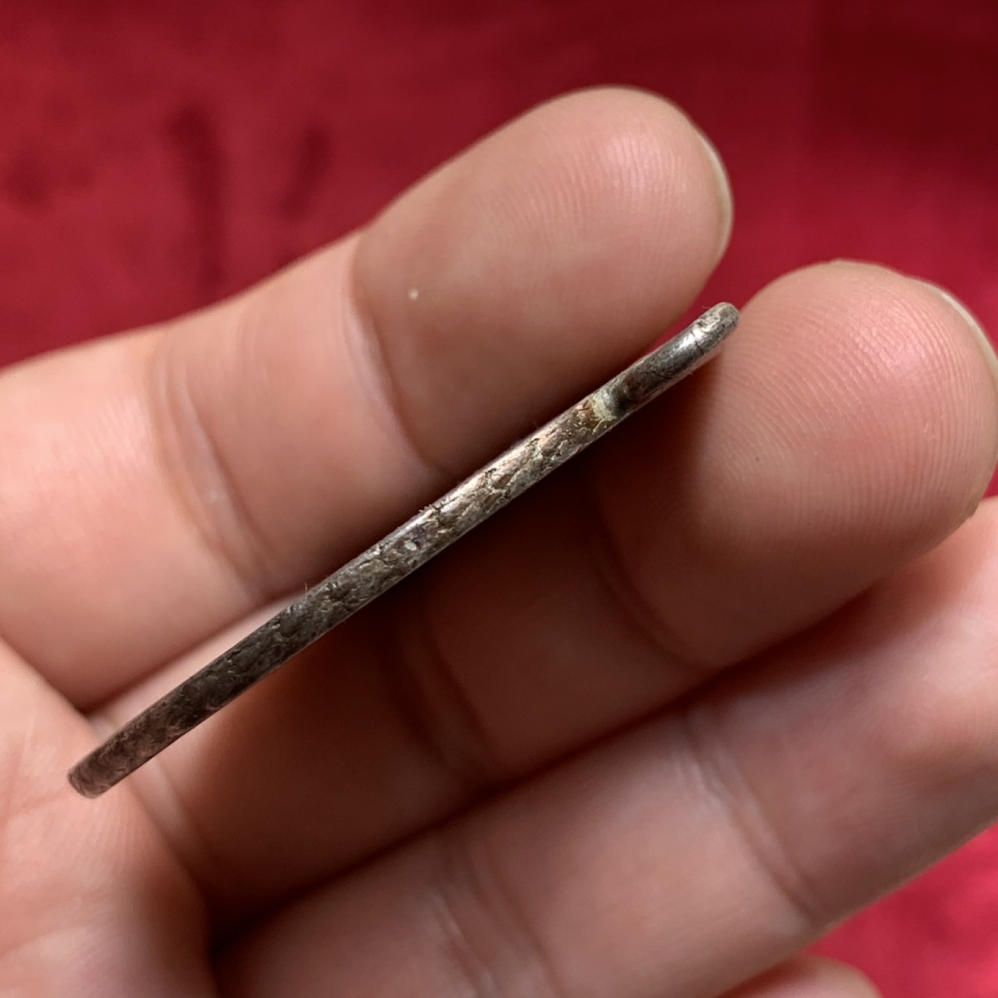 《竞宝斋》第82场-本周日，周一，周四3场拍卖（全场不限金额包邮） 德国巴伐利亚 1755年 圣母抱婴 1泰勒 五彩包浆 带环