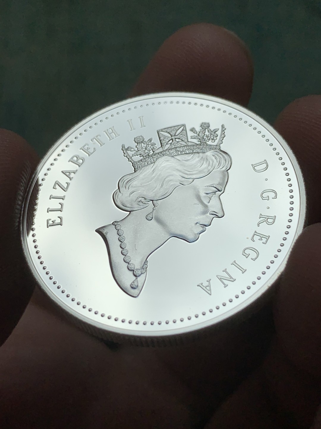 《竞宝斋》第82场-本周日，周一，周四3场拍卖（全场不限金额包邮） 原盒证书 加拿大1994年 狗拉雪橇 1元精制大银币 925高银版 25.1克 稀少