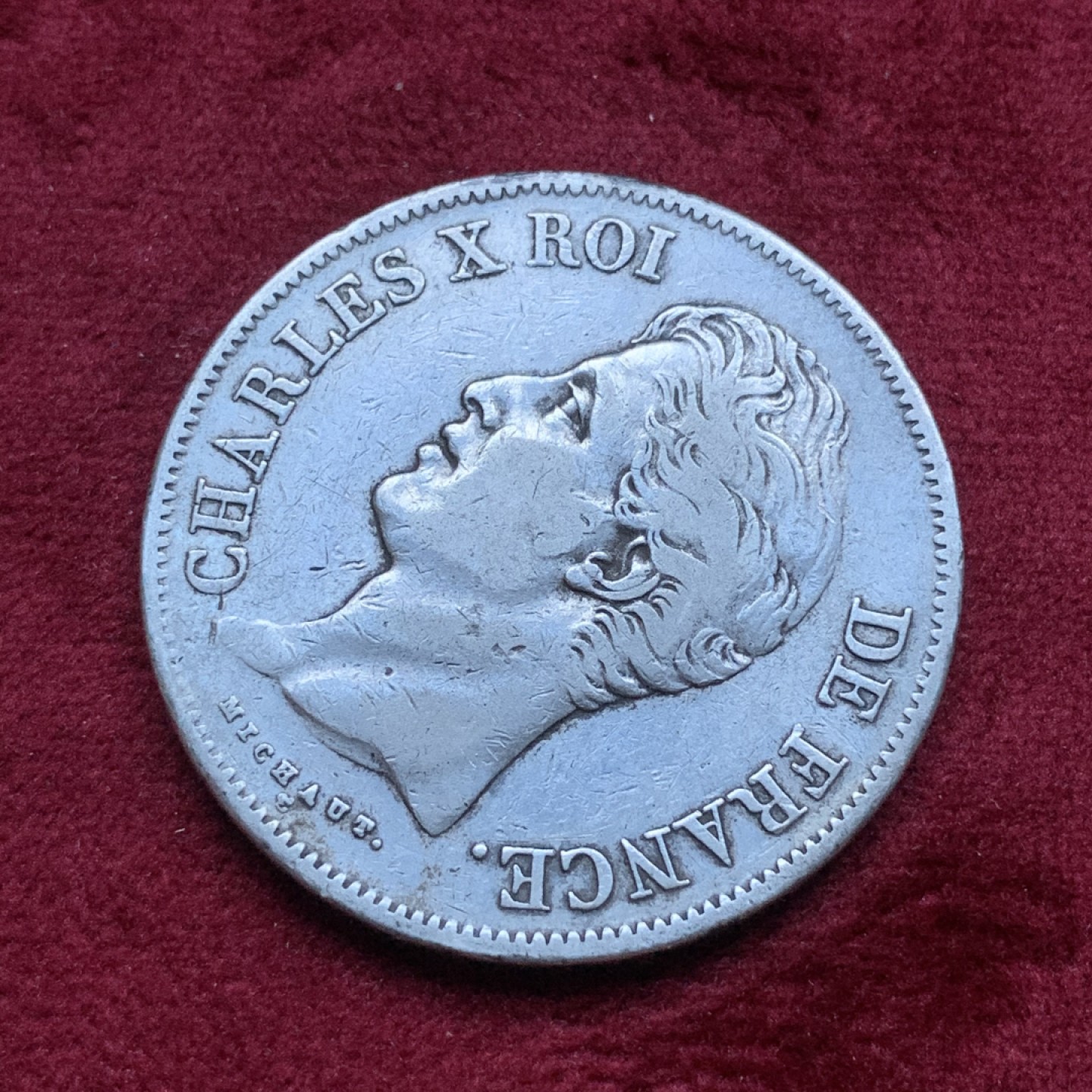 《竞宝斋》第82场-本周日，周一，周四3场拍卖（全场不限金额包邮） 法国 1829-A年 查理十世 5法郎 大银币 