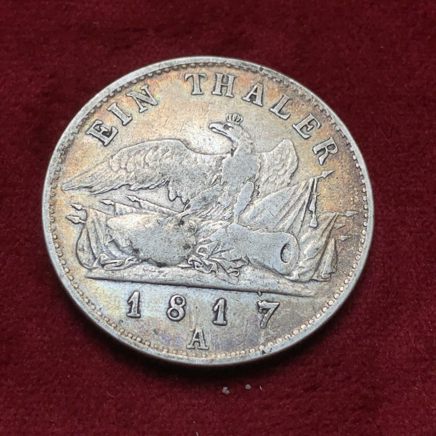 《竞宝斋》第82场-本周日，周一，周四3场拍卖（全场不限金额包邮） 德国普鲁士 威廉三世军装 1817年 1泰勒 经典老包浆 非常舒服