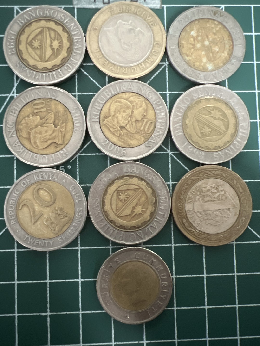 泡泡堂第四十八期  世界硬币邮票专场（无押金，无佣金，捡漏，全场20包邮，偏远地区除外） 土耳其双色币十个