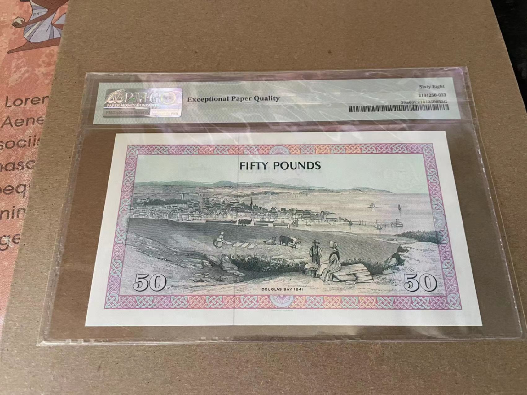 【Blue Auction】✨世界纸币精拍第212期  【靓号085558】马恩岛 1983年50镑 PMG68EPQ 高分女王