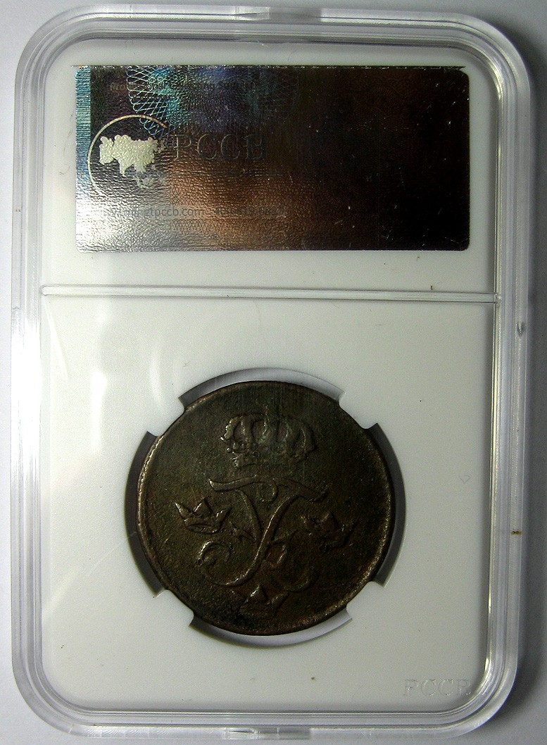 瑞典铜币,厚重铜币,1737,弗雷德里克一世,1欧尔,约30mm,13.7g,自打标签盒子R3511jx