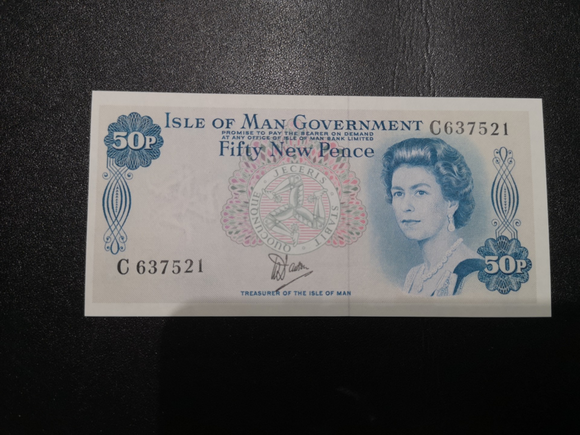 《外钞收藏家》第一百九十四期 马恩群岛50分 全新UNC