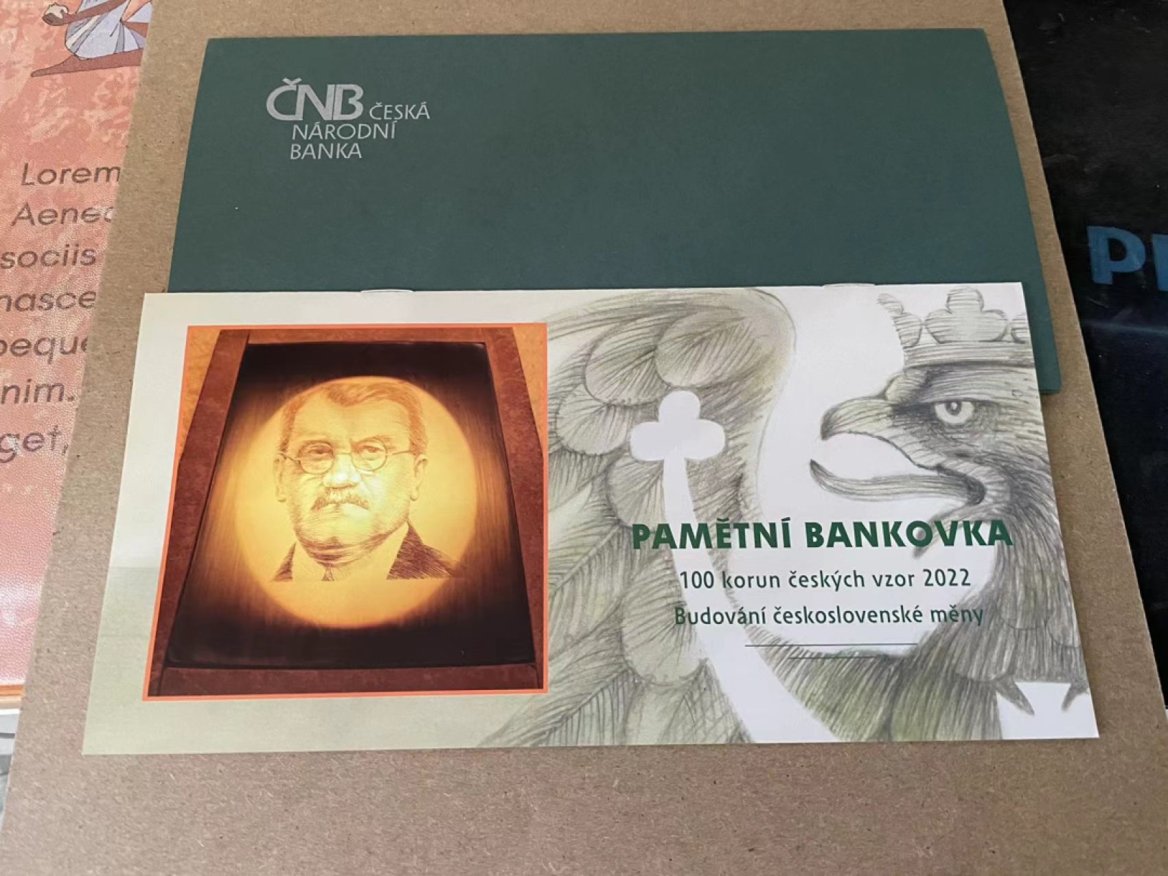 【Blue Auction】✨世界纸币精拍第212期  【原装带册 106718】捷克 2022年100克朗 纪念钞 精美 全新UNC