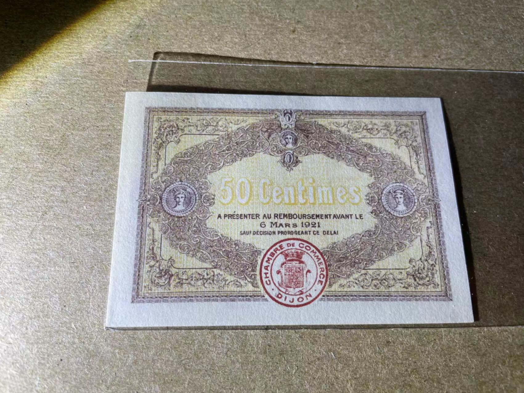 【Blue Auction】✨世界纸币精拍第212期  【百年风云】法国 1916年50分 全新UNC （无斑个别角不是很尖）