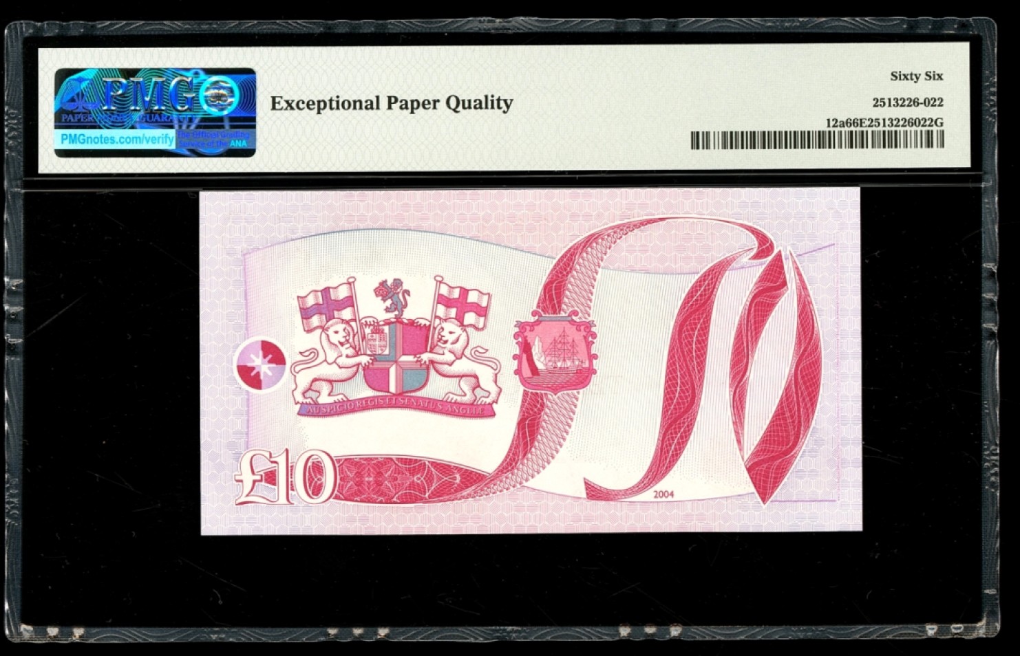 【Blue Auction】✨世界纸币精拍第212期  圣赫勒拿 2004年10镑 p12a PMG66EPQ 女王纸币