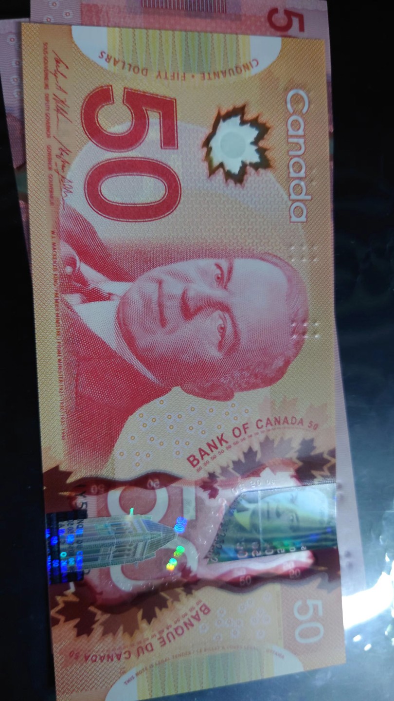 8月7日今日晚八点半【囧羊收藏】精选微拍第47期暨2022年第四期  众多精选新品 加拿大50元塑料钞 全新UNC 尾8