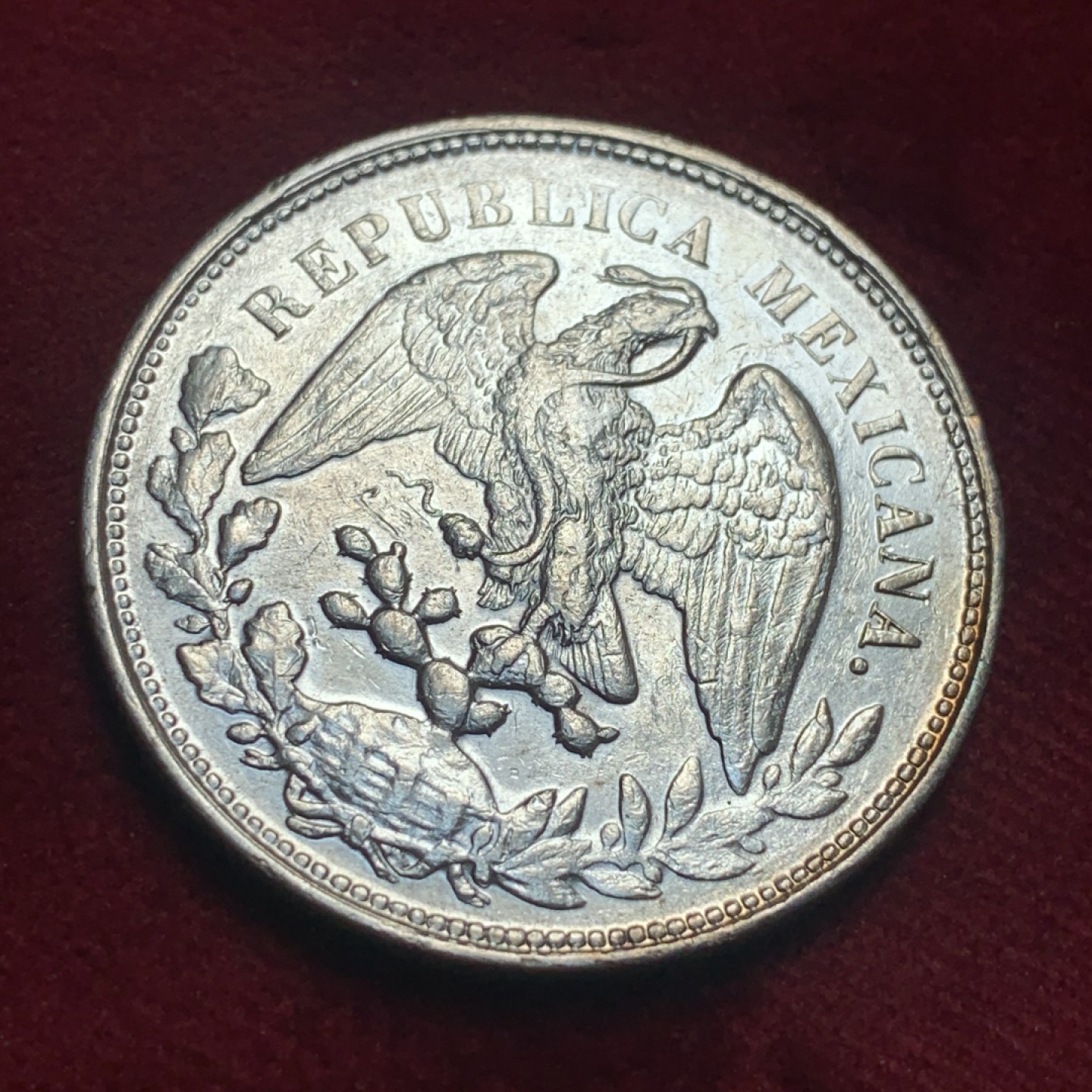 《竞宝斋》第83场-本周日，周一2场连拍（全场不限金额包邮） 墨西哥1902年Mo厂 直边鹰洋 好品近全羽 值得收藏