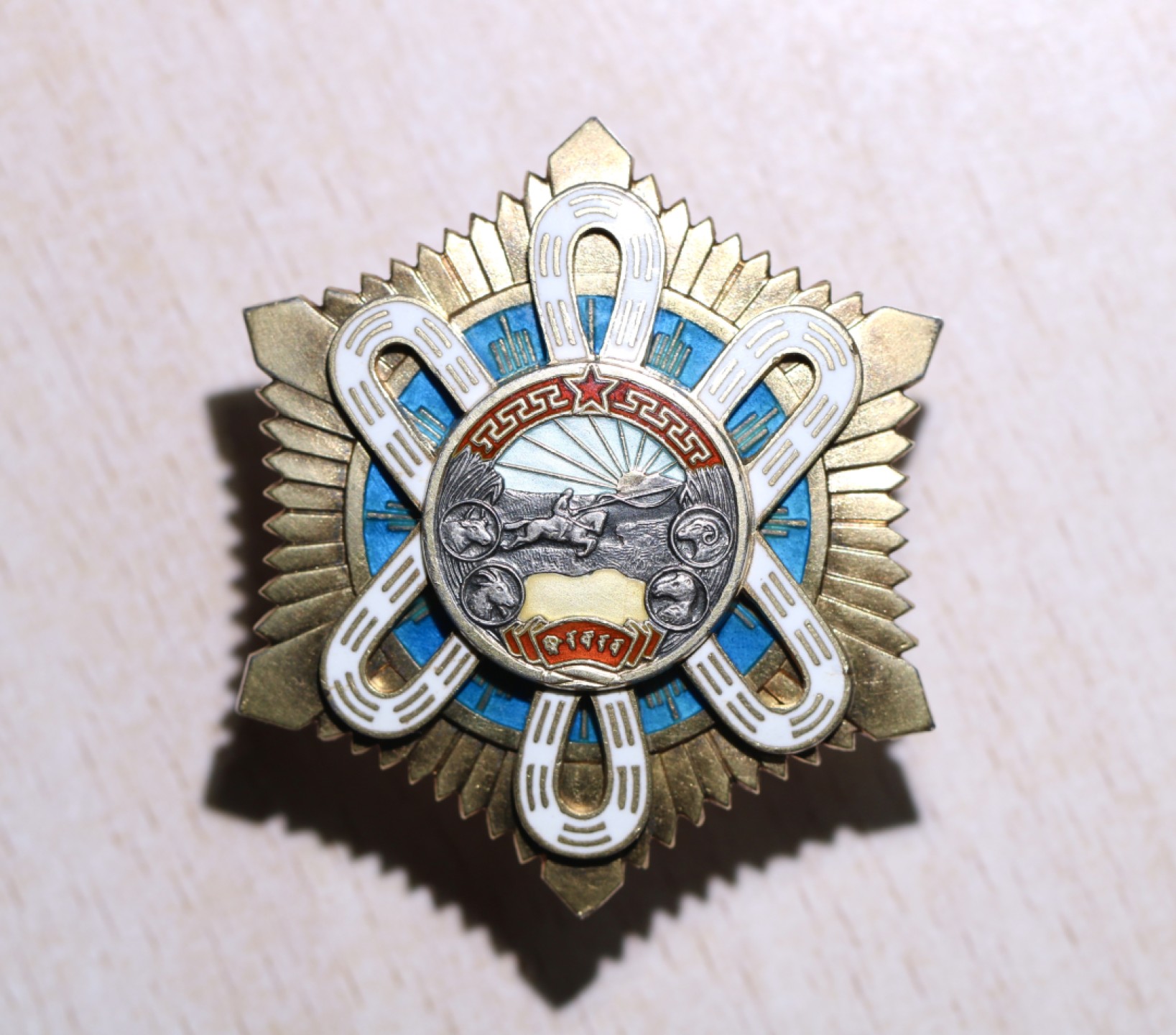 大猫徽章拍卖第199期  蒙古🇲🇳北极星勋章 老蒙文版 好品