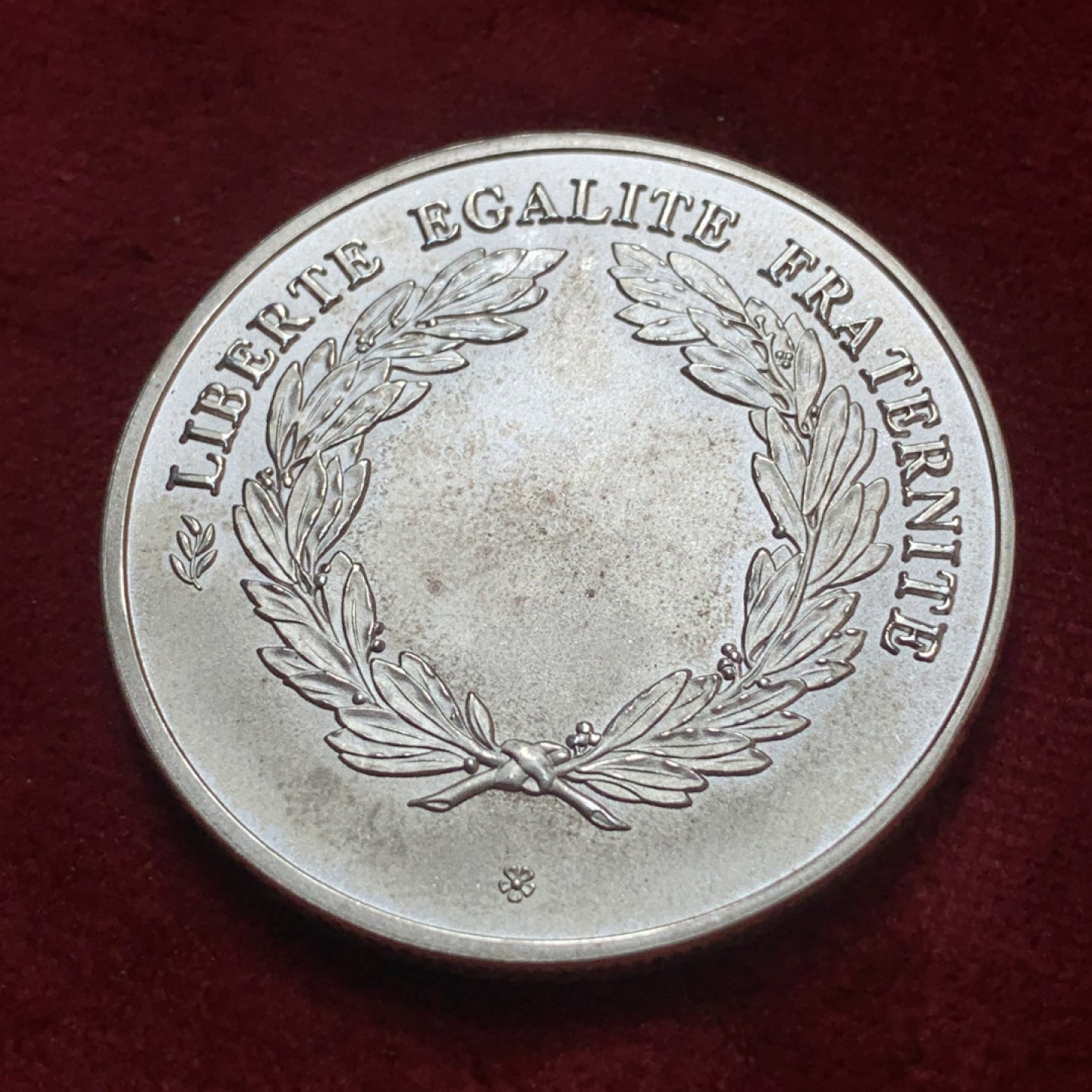 《竞宝斋》第83场-本周日，周一2场连拍（全场不限金额包邮） 法国 章 现代章 材质不明 40mm直径 30.1克 细节见图