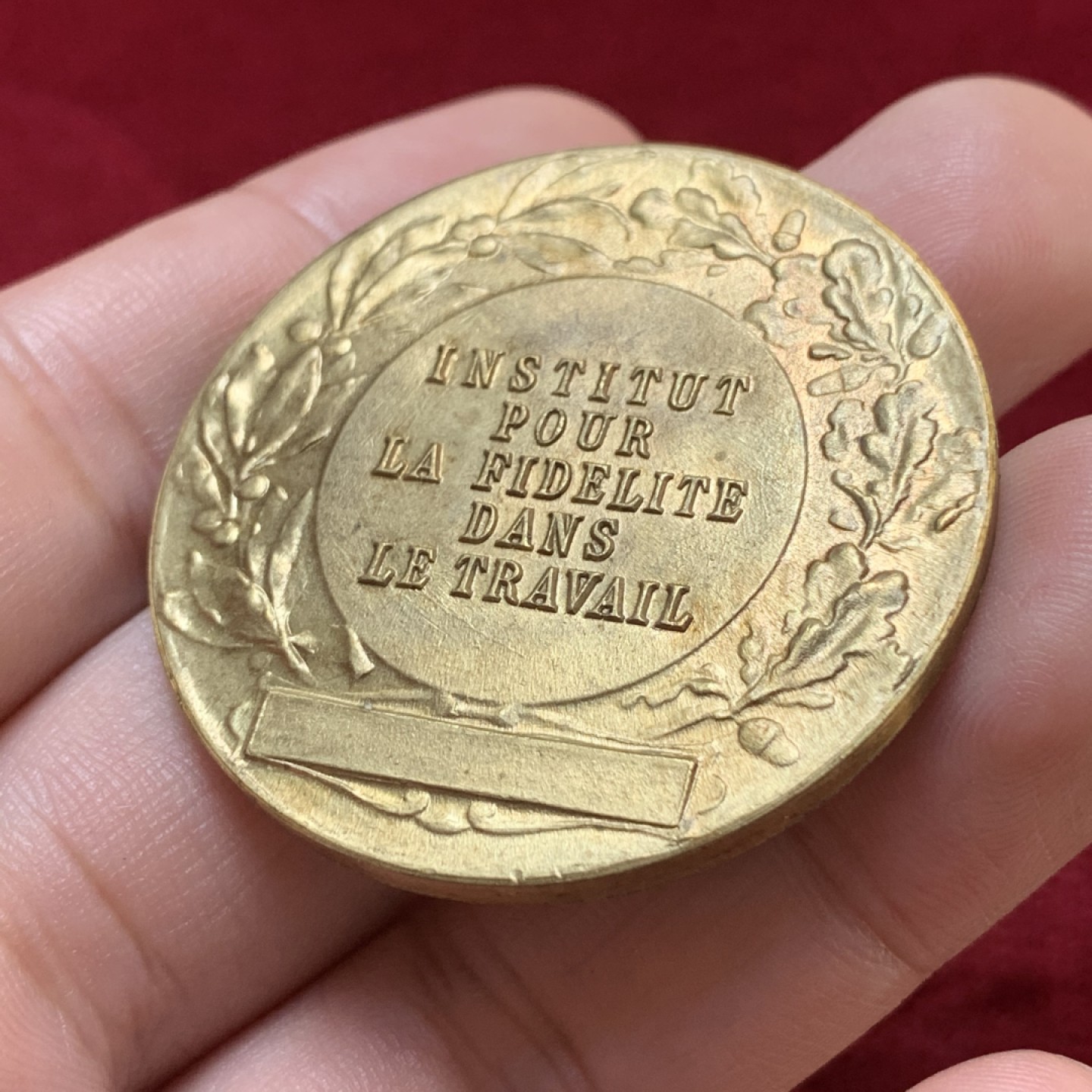 《竞宝斋》第83场-本周日，周一2场连拍（全场不限金额包邮） 法国 玛丽安娜女神 戎装像 铜章 29.2克 41.5mm 20世纪初