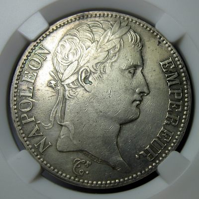 法国银币,1810A,拿破仑一世5法郎,36.5mm,24.94g,好品,自打标签盒子R1116jx - 法国银币,1810A,拿破仑一世5法郎,36.5mm,24.94g,好品,自打标签盒子R1116jx