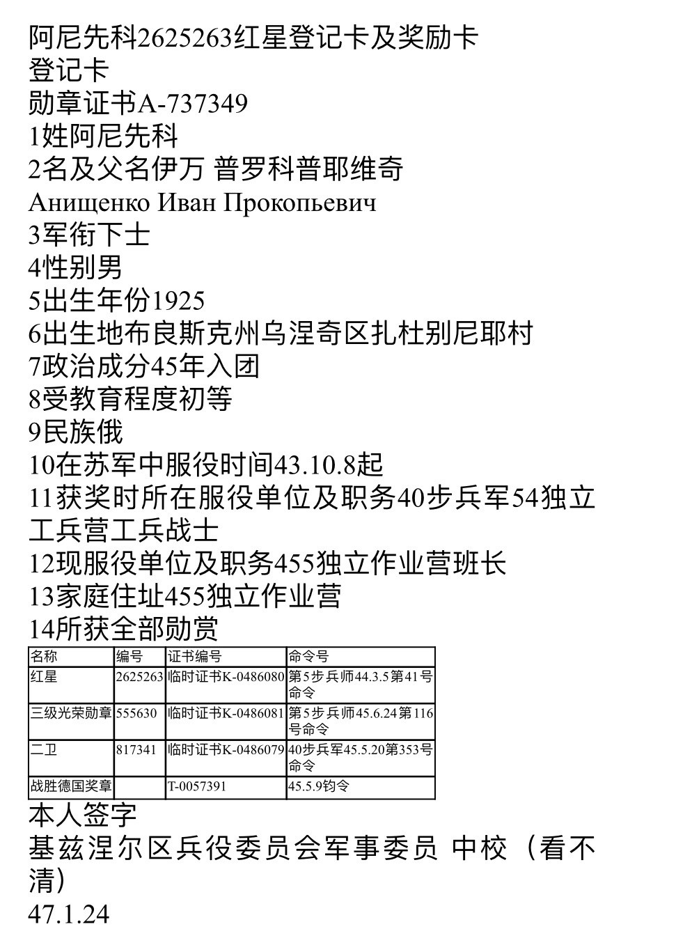 大猫徽章拍卖第199期  苏联红星勋章一对 自然配戴 有剥皮 档案齐全