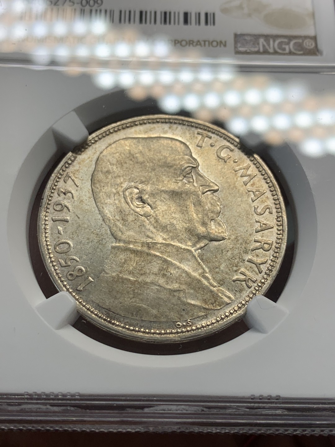 《竞宝斋》第83场-本周日，周一2场连拍（全场不限金额包邮） NGC-MS64 捷克斯洛伐克1937年20克朗银币