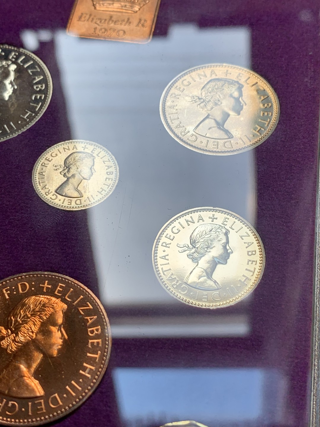 《竞宝斋》第83场-本周日，周一2场连拍（全场不限金额包邮） 1970年 英国精制套币 最后的12进制英国套币 热门上涨品种