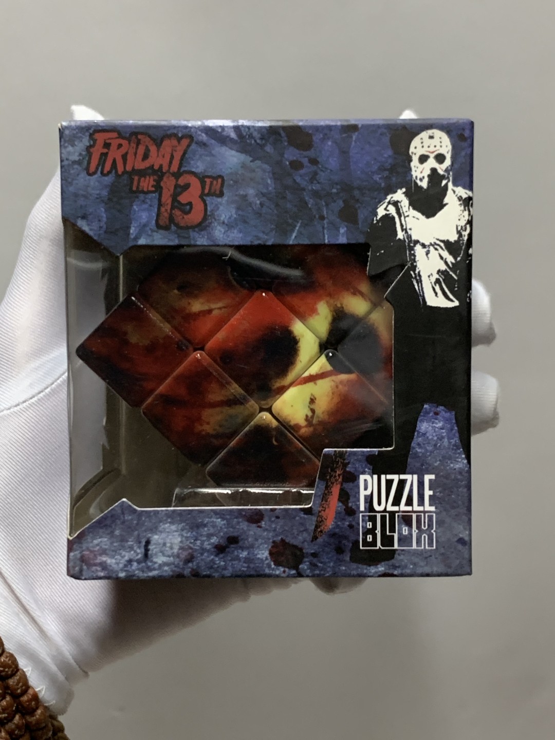 零元拍：Mezco Toyz 蚂蚁/ Puzzle Blox 3D组合益智游戏魔方：《13号星期五》杰森，全新未拆。