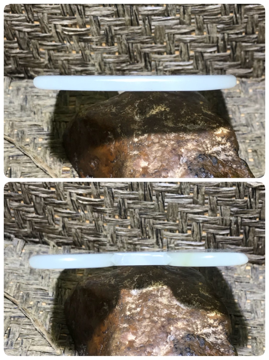 天然岫玉仿古大玉牌一个，