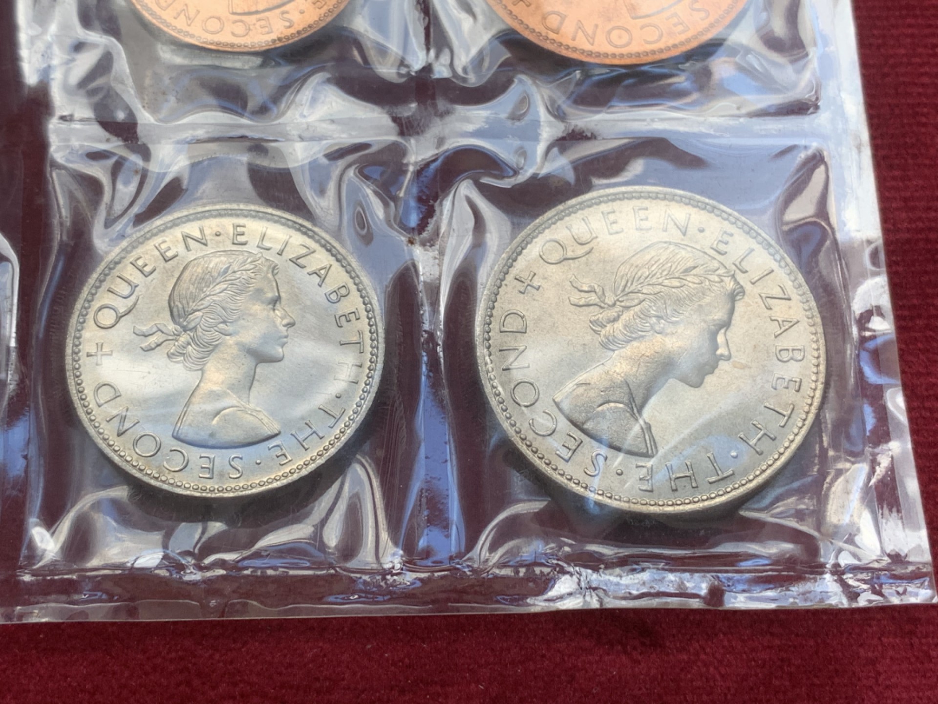 《竞宝斋》第84场-本周日，周一2场连拍（全场不限金额包邮） 1965年新西兰原封套币 最后的12进制套币 可评级品相