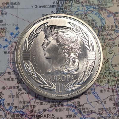 gush小明220811 法国玛丽安娜欧洲货币会议纪念银章