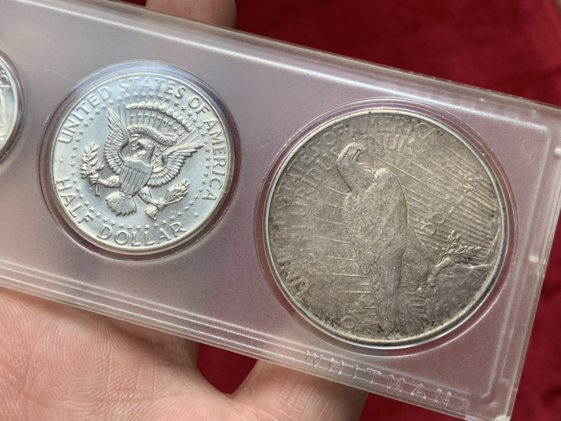 《竞宝斋》第84场-本周日，周一2场连拍（全场不限金额包邮） 美国早期6枚套币 含4枚高值银币 和平银币为1927年s版（特年） 