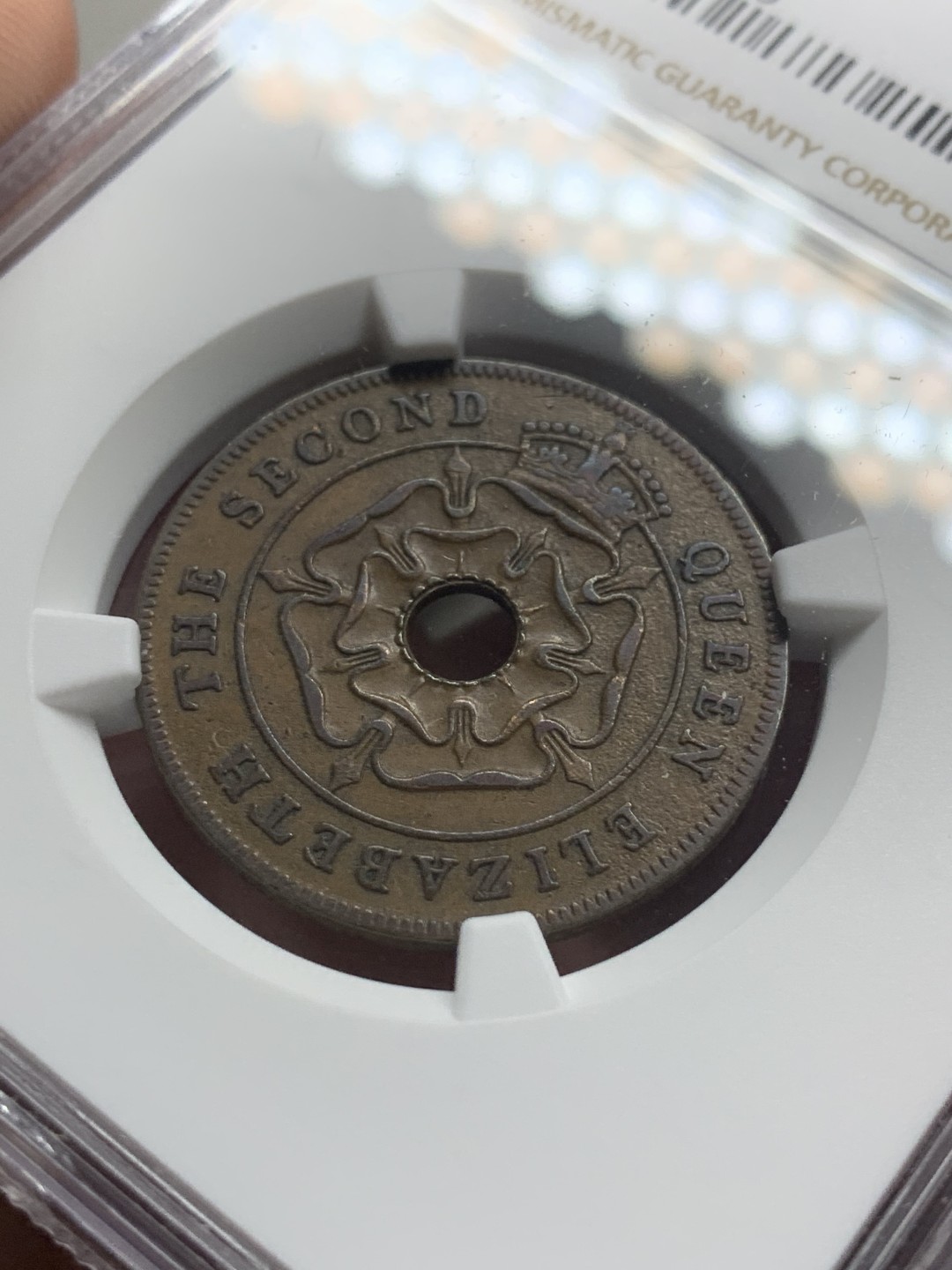 《竞宝斋》第84场-本周日，周一2场连拍（全场不限金额包邮） NGC-AU58 南罗德西亚1954年1便士。独立版别。流通充分。克书好品价格巨高。