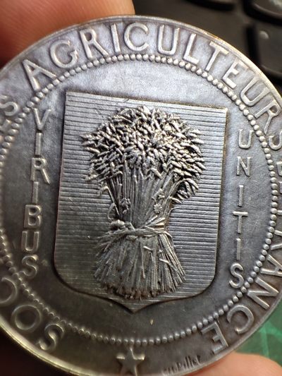 gush小明220811 937法国农业镀银铜章