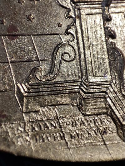 gush小明220811 法国1975日历镀金大铜章 一些小锈斑和小磕碰