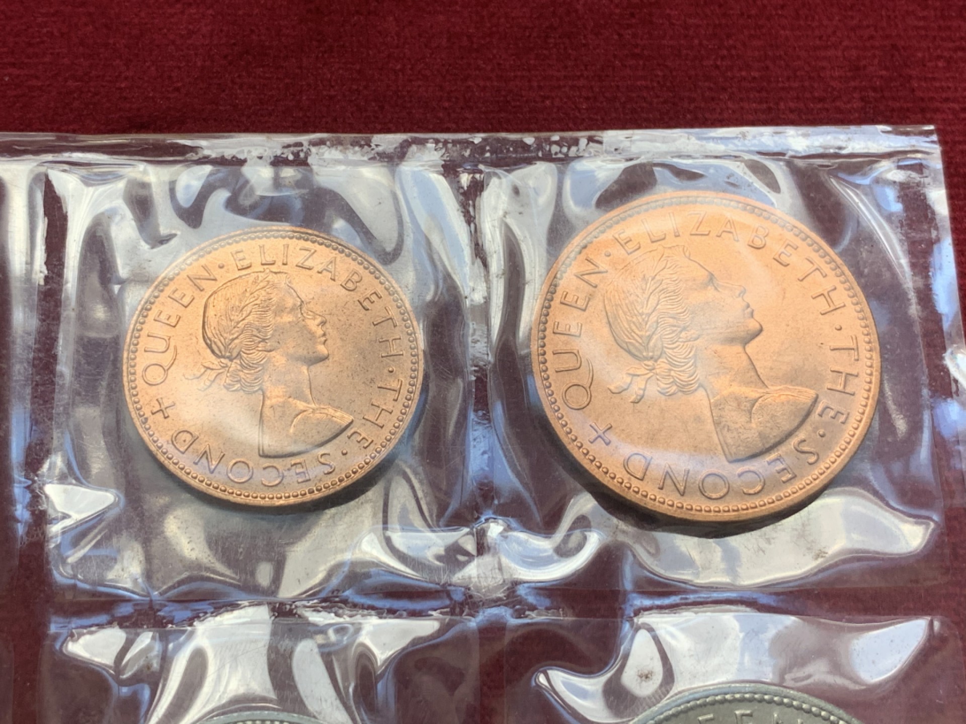 《竞宝斋》第84场-本周日，周一2场连拍（全场不限金额包邮） 1965年新西兰原封套币 最后的12进制套币 可评级品相