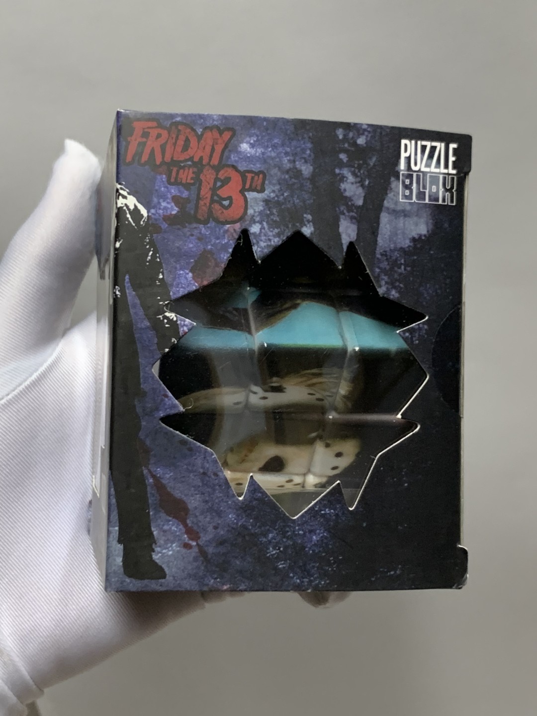 零元拍：Mezco Toyz 蚂蚁/ Puzzle Blox 3D组合益智游戏魔方：《13号星期五》杰森，全新未拆。