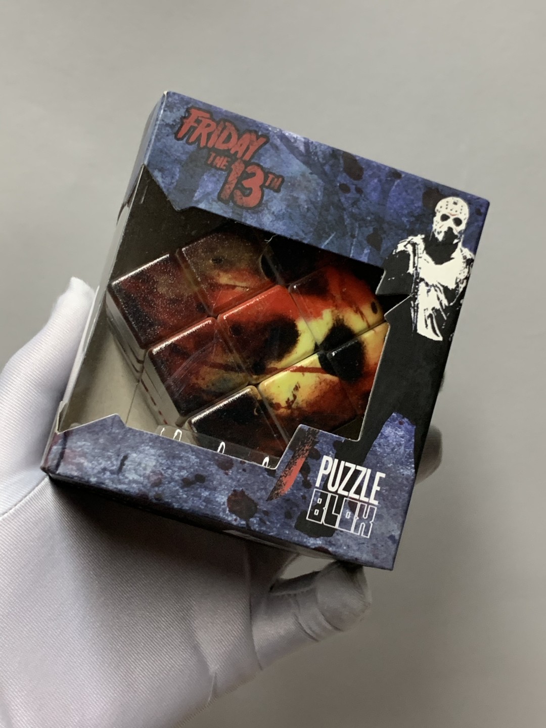 零元拍：Mezco Toyz 蚂蚁/ Puzzle Blox 3D组合益智游戏魔方：《13号星期五》杰森，全新未拆。