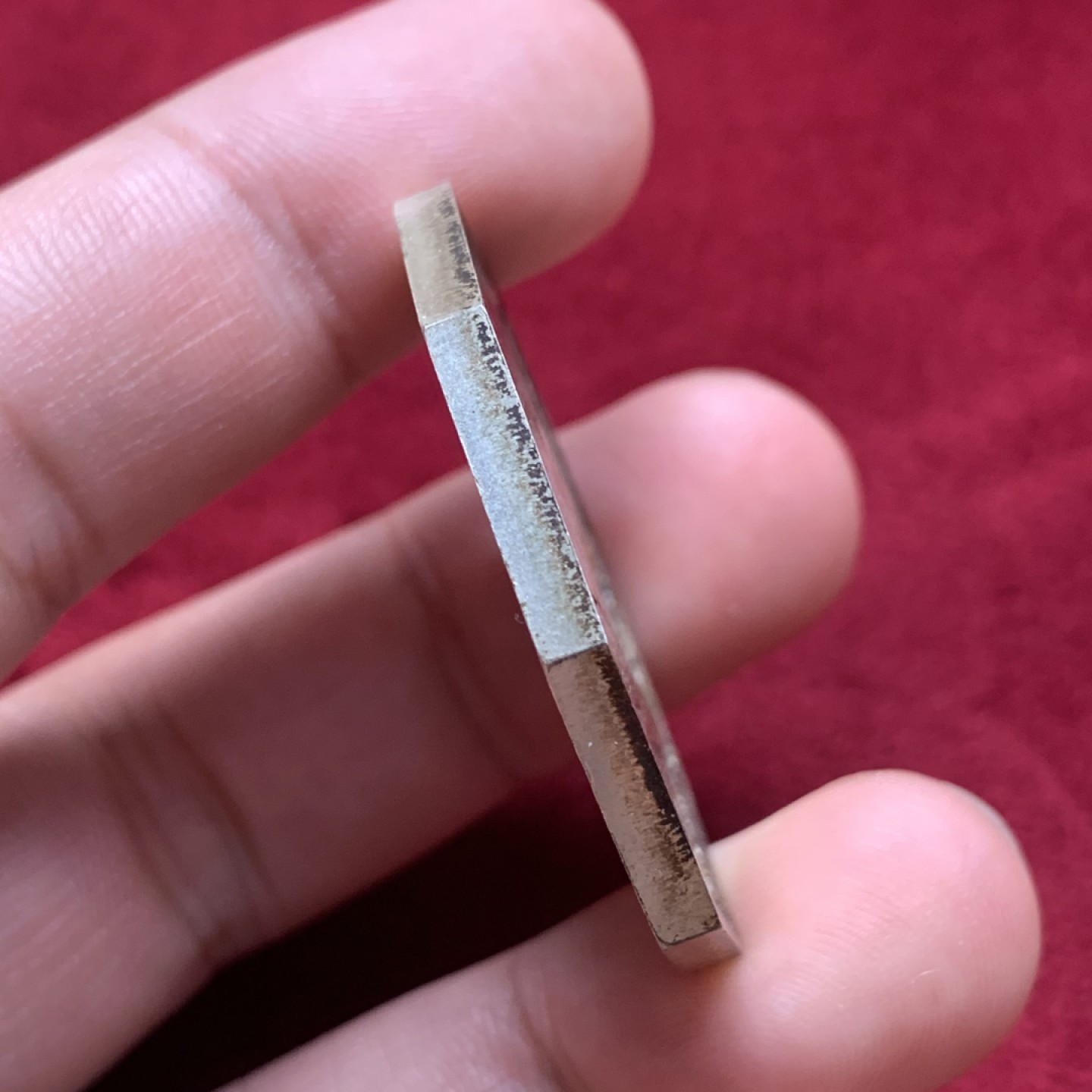 《竞宝斋》第84场-本周日，周一2场连拍（全场不限金额包邮） 法国 法兰西银行 银质八角 JETON代用币 顶级品相 可以送评 925银 对角40mm直径 重 29.2克